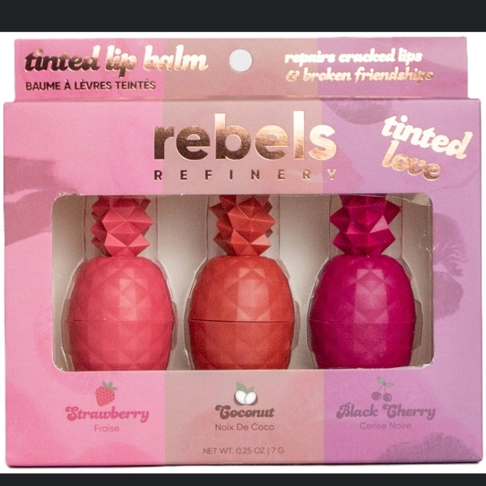 BNIB Rebels 3 Pak Tint Tip Balm